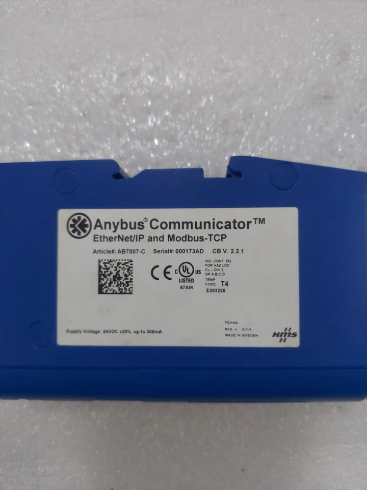 ANYBUS HMS AB7007-C ETHERNET/IP AND MODBUS-TCP COMMUNICATOR